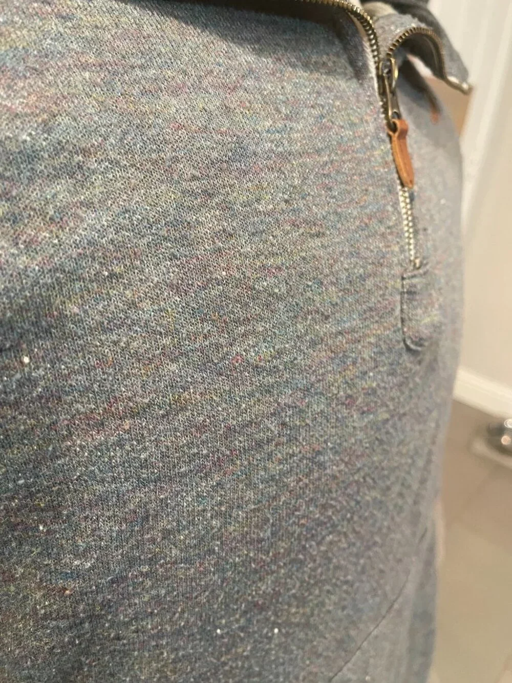 Roark Gray & Multicolor 1/4 Zip Sweater‎ _ Large_ Fall Outdoor Gorpcore